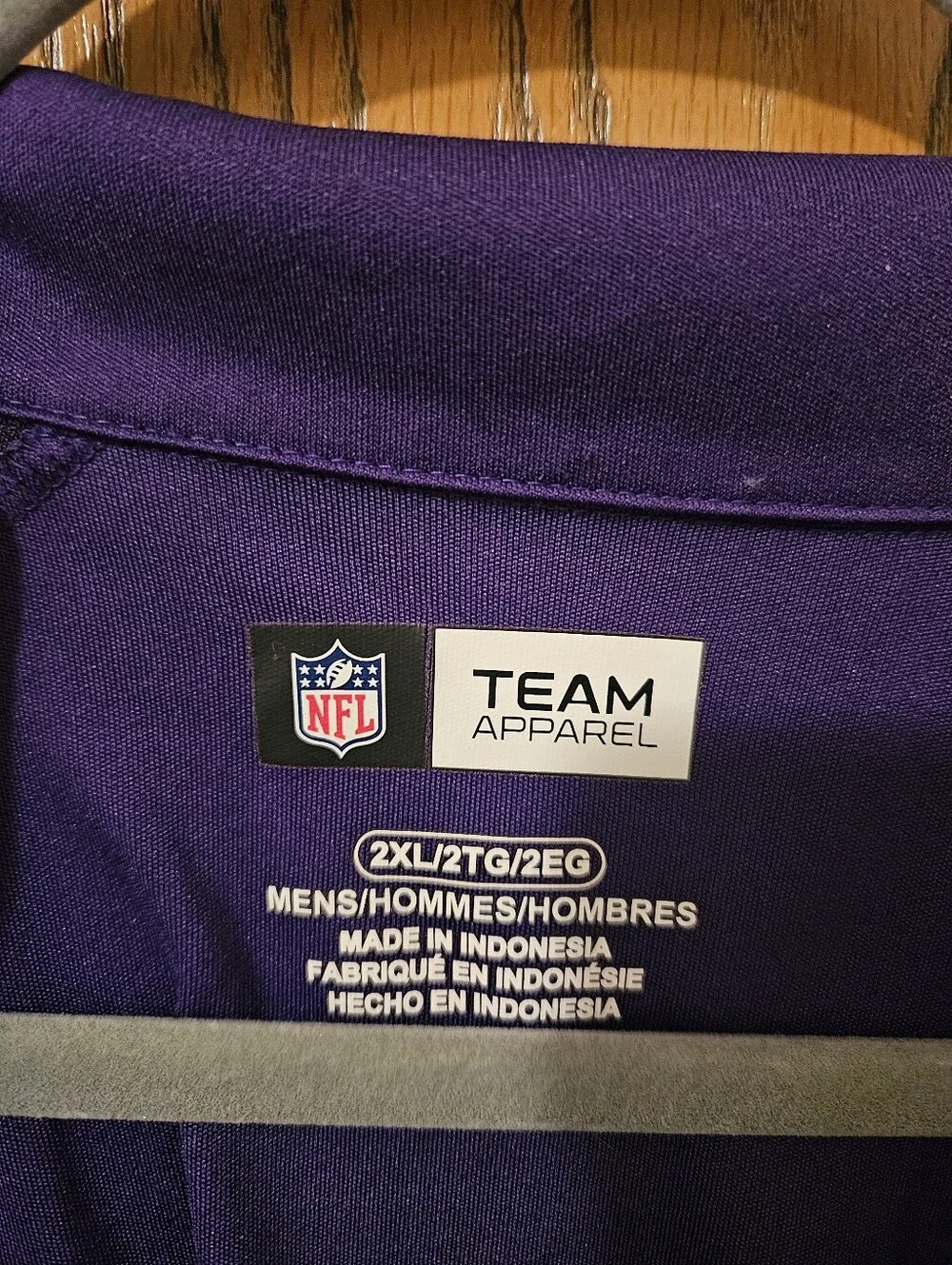 MN Vikings Quarter Zip Men's XXL